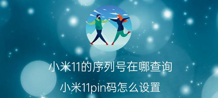 小米11的序列号在哪查询 小米11pin码怎么设置？